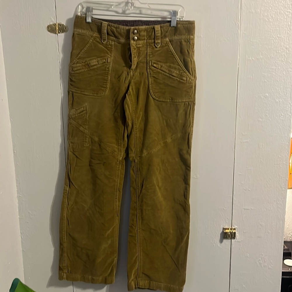 Athleta wide leg corduroy trousers size 8